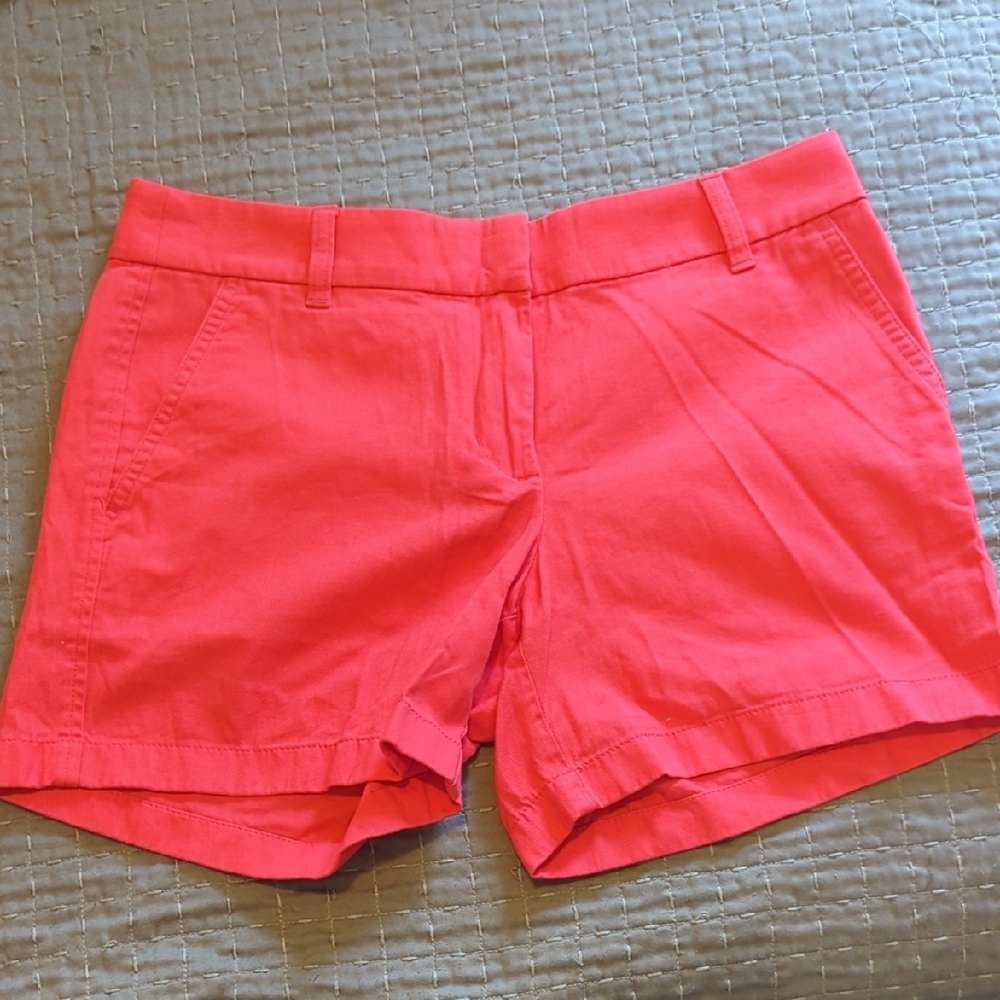 J. Crew Pink Bermuda Shorts Cotton Blend Casual